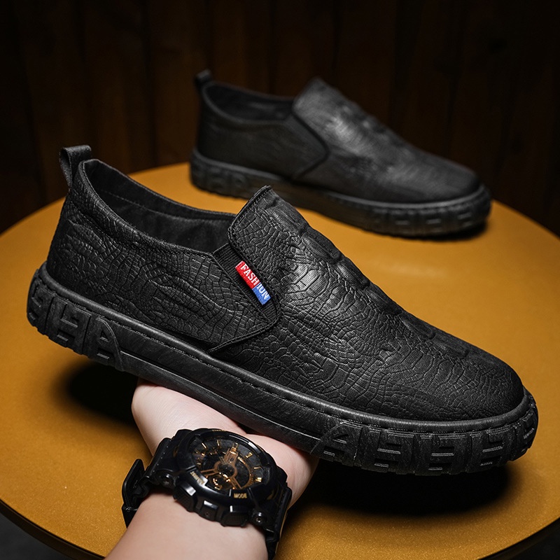 Sepatu formal pria sepatu model kulit buaya bresyu slip on shoe sepatu formal dan sepatu kerja simple dan elegan