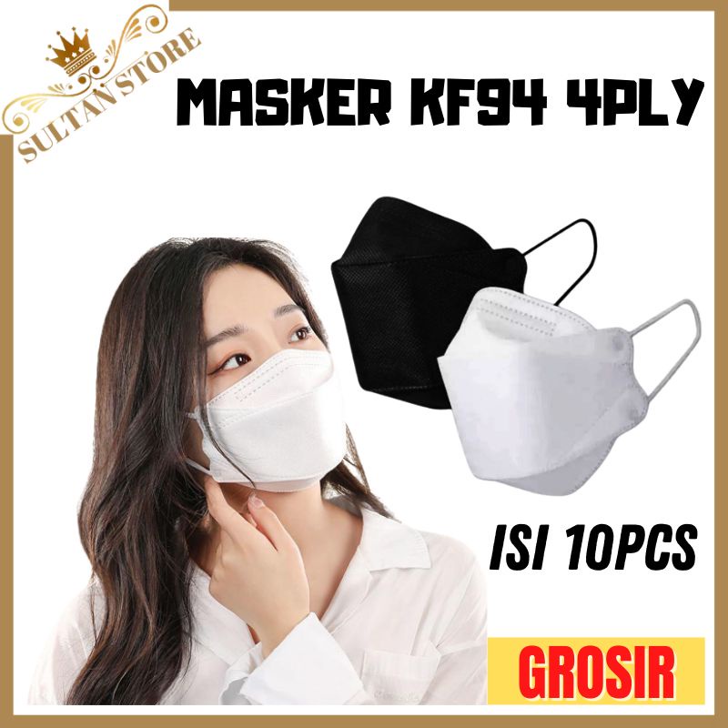 masker kf94 isi 10 murah hitam putih masker kf94 4ply masker kf94 careion