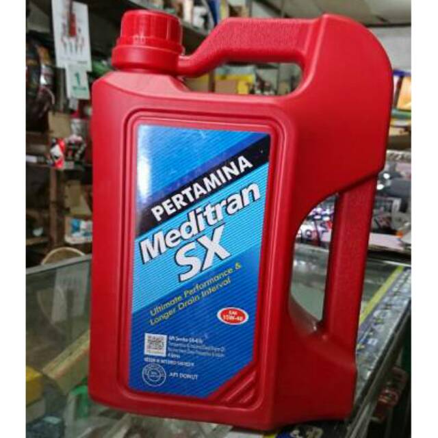 Pertamina Meditran SX 15W 40 isi  galon 4L oli  mesin dan 