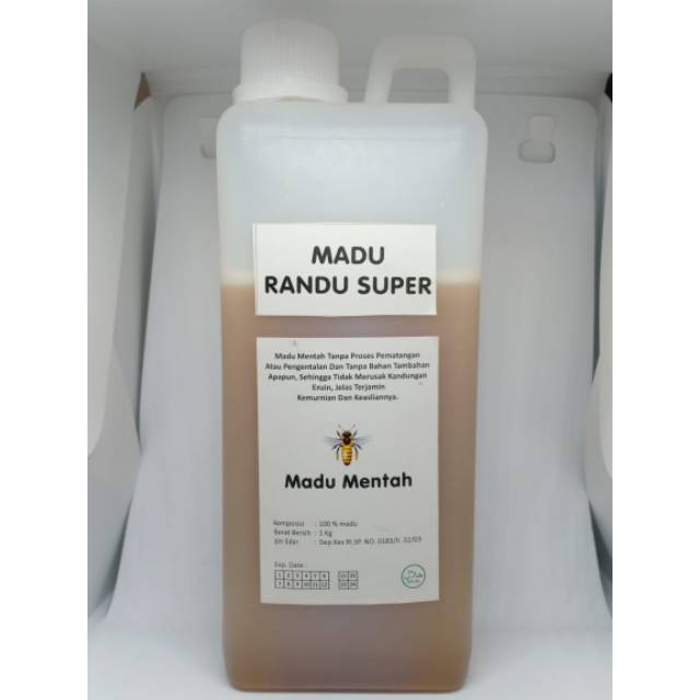 

Madu Randu Super 1kg - Asli dari Peternak - Murni Asli 100% - Madu Mentah tanpa Campuran
