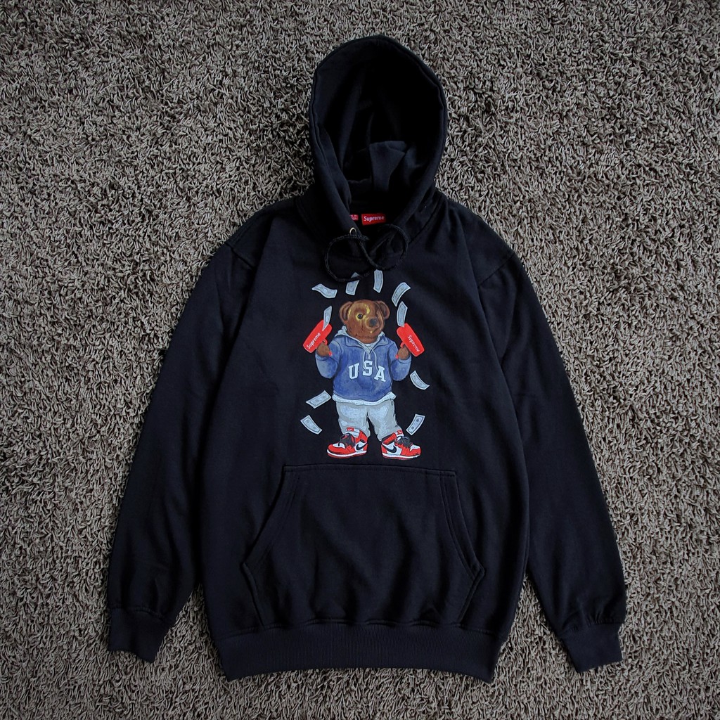 supreme bear hoodie