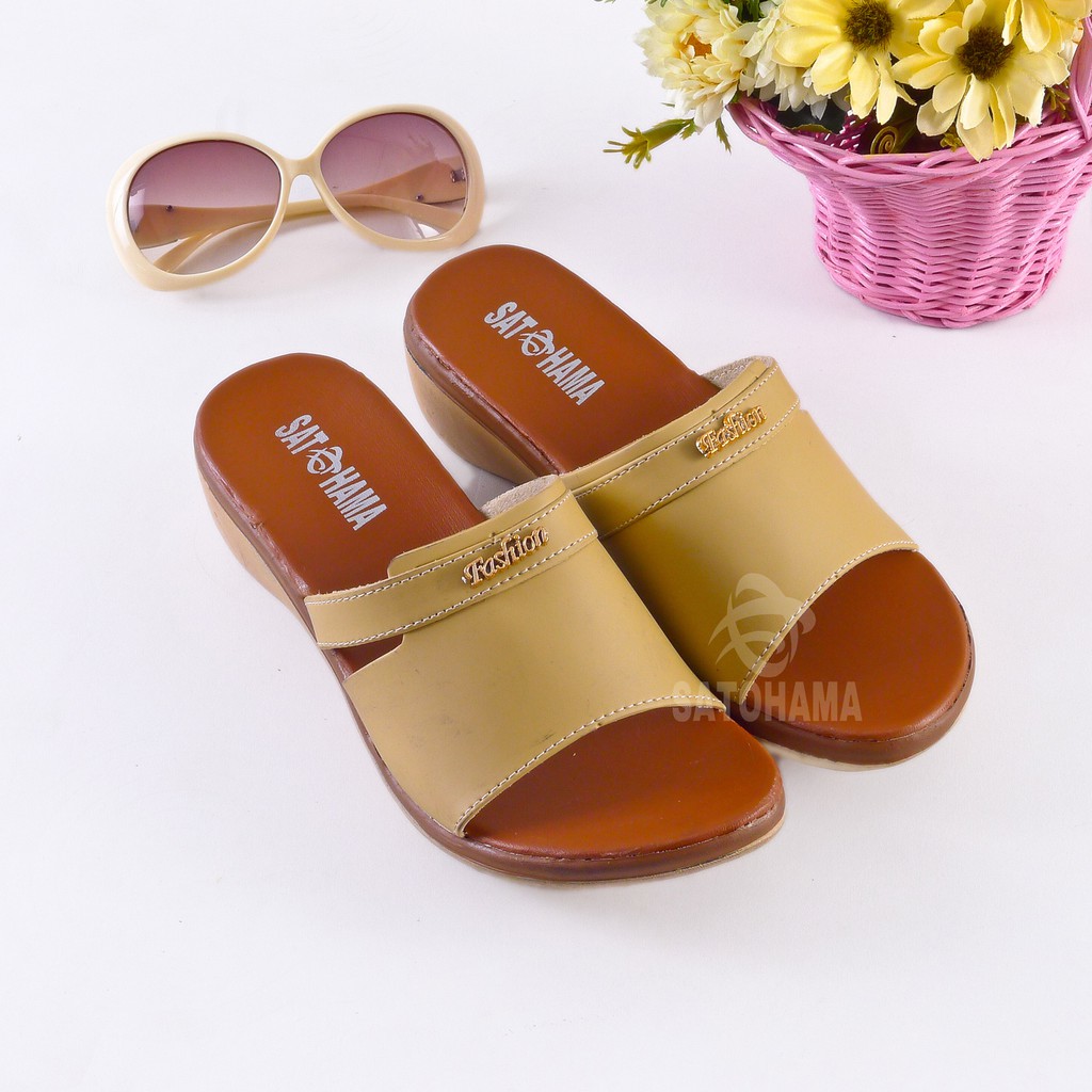 Satoham Sandal Wanita Sandal Fashion Sandal Cewek Santai Sandal Casual Sandal Kokop Sandal Murah