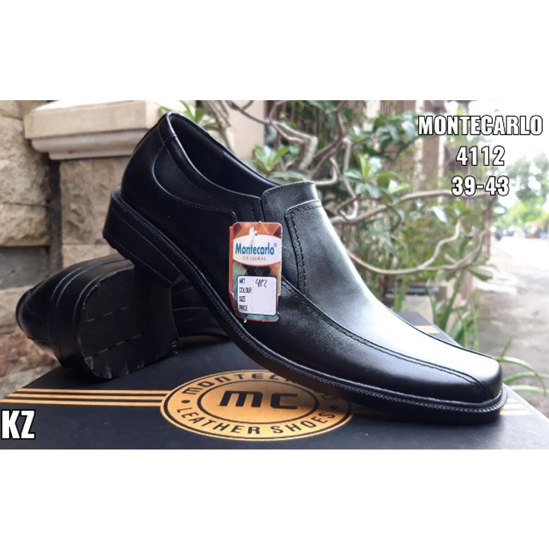 Sepatu Pantofel Pria Kulit Original - Sepatu Formal Pria Kulit Asli Montecarlo 4112