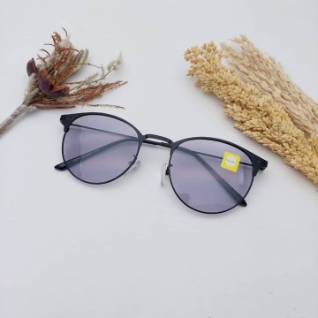 PROMO KACAMATA BERUBAH WARNA OVAL TITANIUM KOREAN NEW WANITA PRIA PHOTOCROMIC STYLE VINTAGE