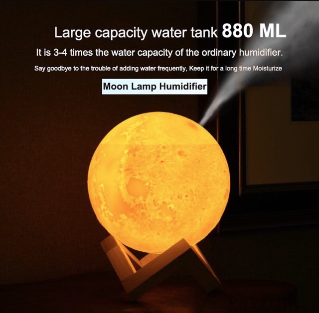 humidifier / diffuser moon / lampu bulan