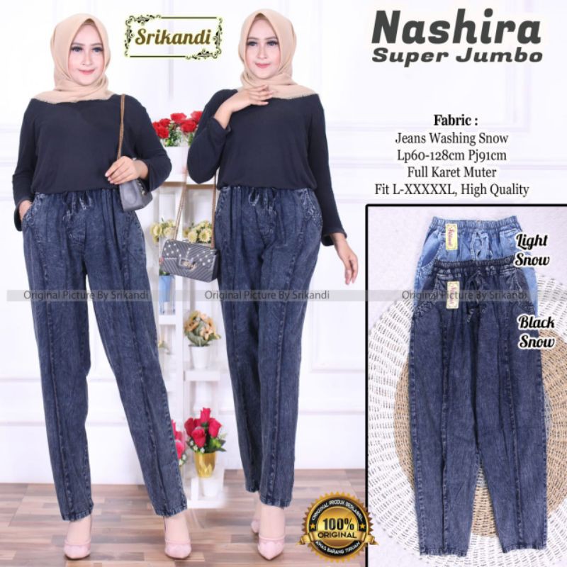 nashira super jumbo celana jeans by srikandi