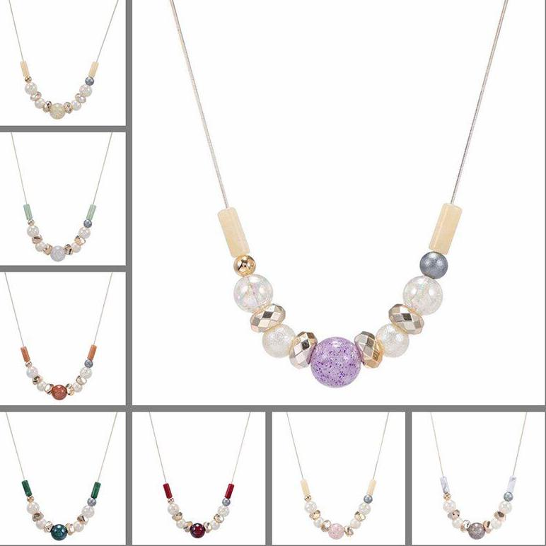 Promo SRS87 Kalung Hijab Simple Necklace Mutiara Korea Premium Aksesoris Wanita Unik SRS