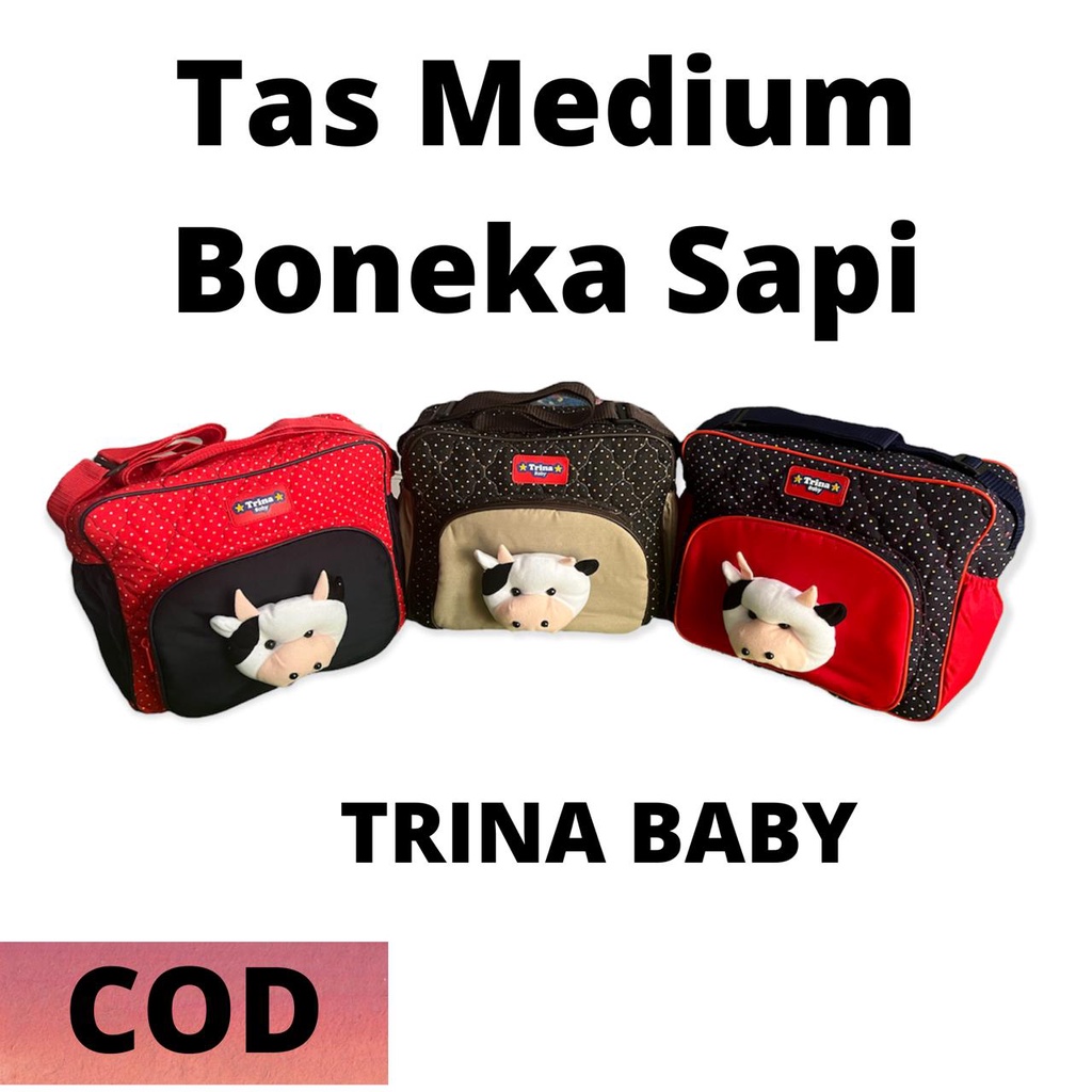 Tas Bayi Medium boneka Sapi Terbaru / Tas Bayi Murah / Tas Bayi Lucu