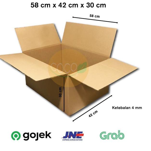 

GROSIR_JAKARTA KARDUS KARTON BOX PACKING POLOS JUMBO BESAR 58x42x30 CM