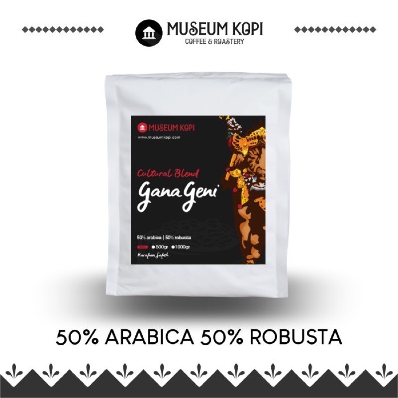 

Biji Kopi Espresso 50% Arabica 50% Robusta | GANA GENI | 500gr
