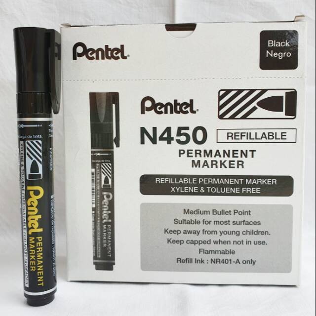 

Spidol Hitam Pentel Permanent N450