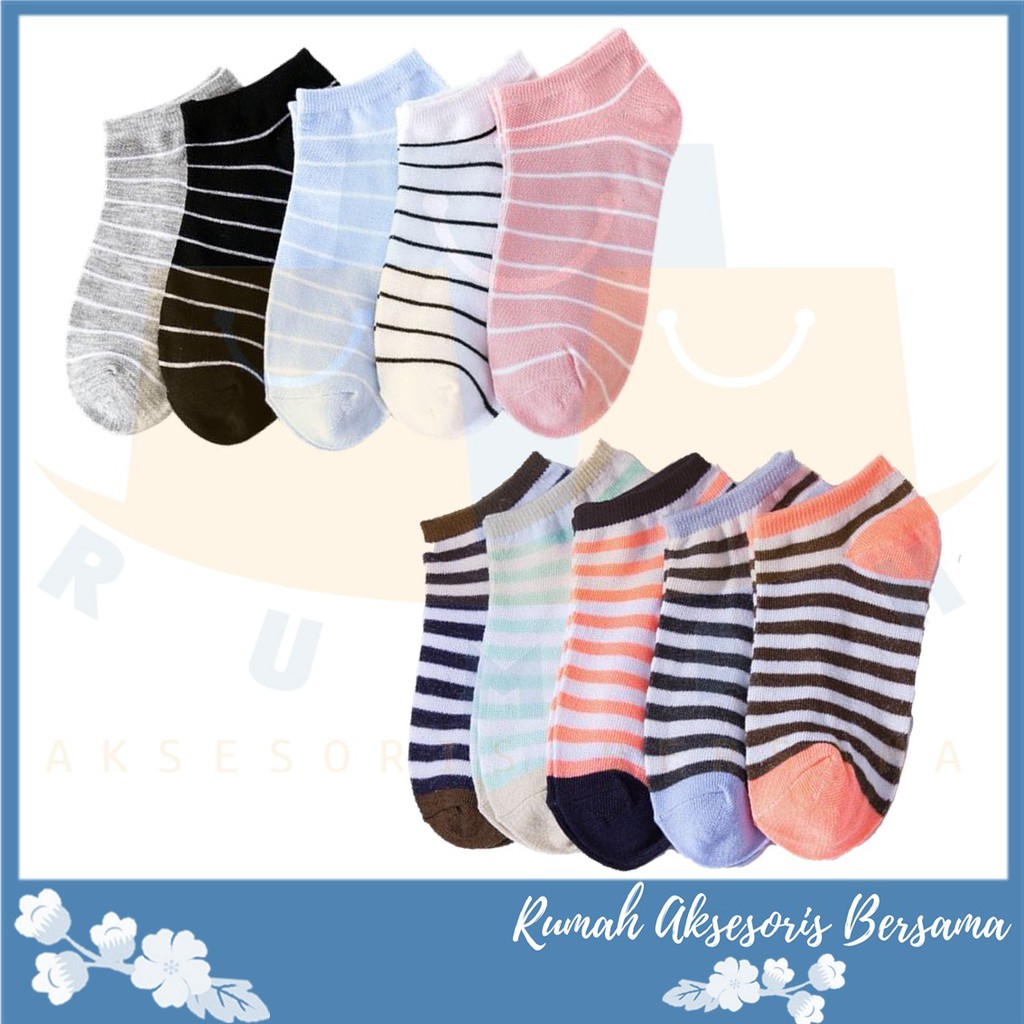 RAB Kaos  Kaki  Motif Garis Banyak Garis Tipis  Kaos  Kaki  