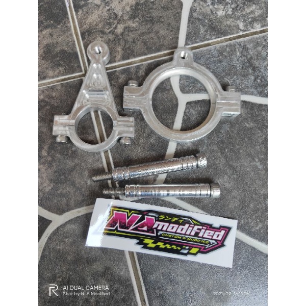 BRECKET STABILIZER AS 33 NINJA KISS DAN NINJA SS/RR STANG PIPA/stang jepitBAHAN ALUMUNIUM