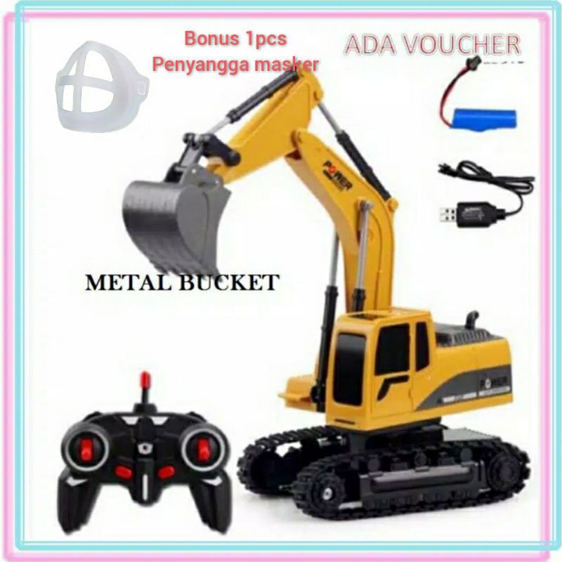 mobil RC excavator mainan truck beko 360 remote control mobil RC excavator mainan truck beko 360 remote control