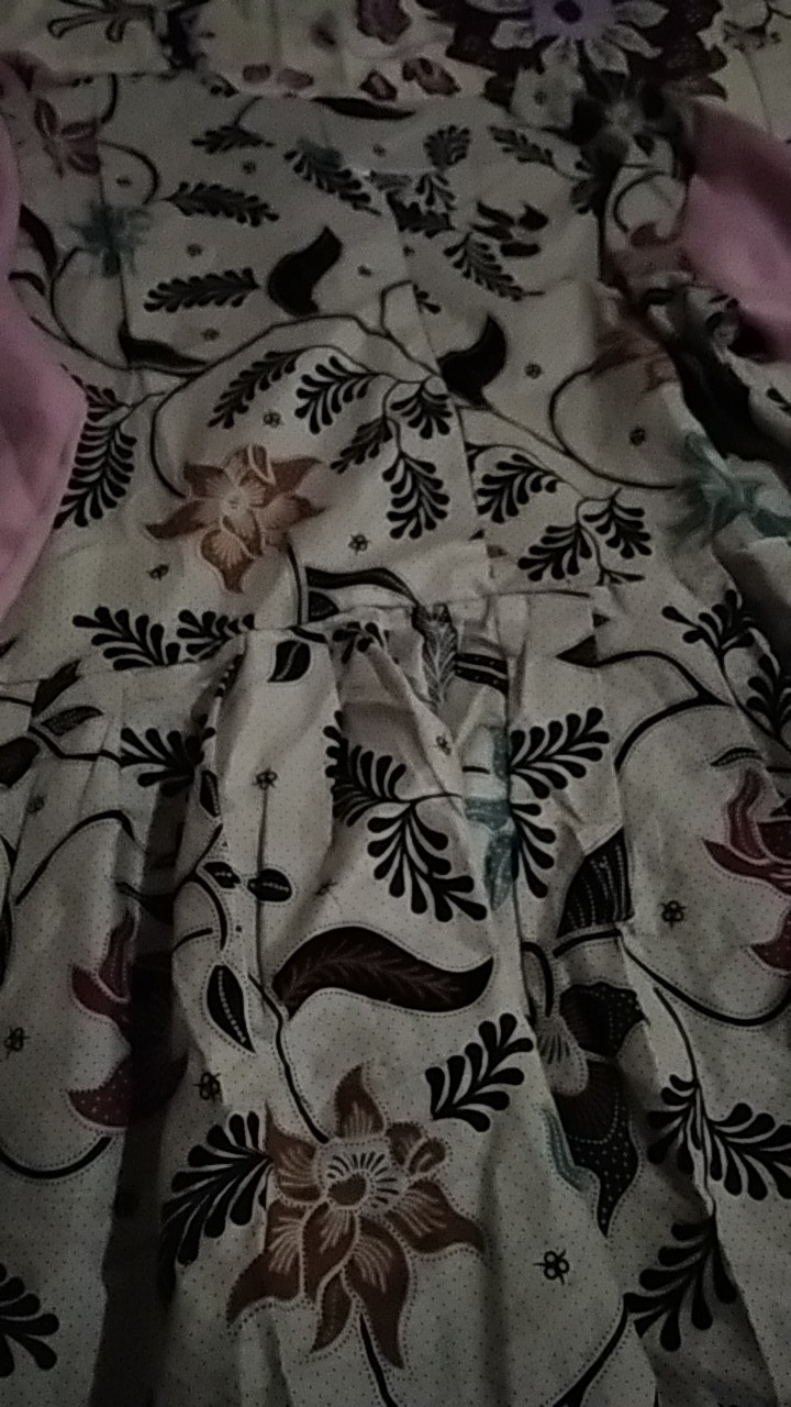 Tey-17 Batik Wanita Asj Sa Hrb026 Kenongo Kemeja Tosca Pendek