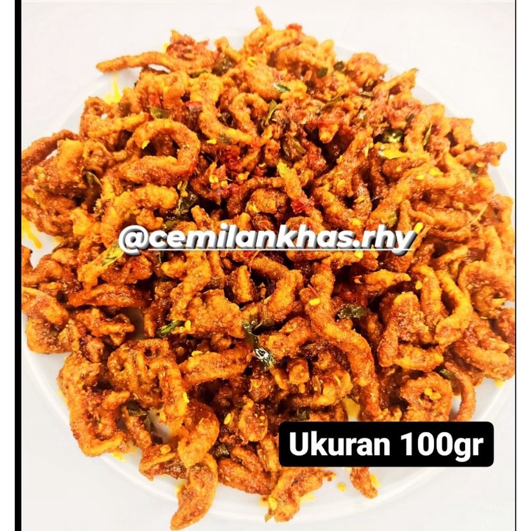 

USUS KRISPI PEDAS DAUN JERUK 100gr / USUS CRISPY / USUS KRISPI