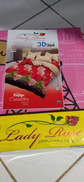 Sprei Lady Rose 160x200 Queen Terlaris  Casandra