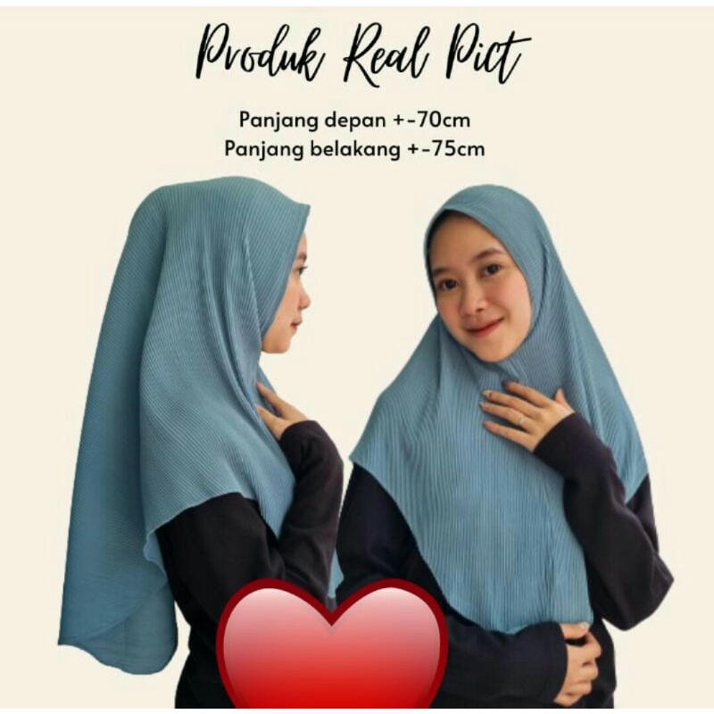 KHIMAR INSTAN PLISKET