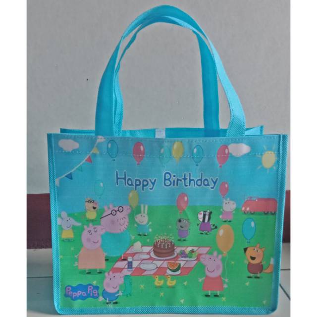 

tas souvenir ulang tahun tas ultah goodie bag peppa pig