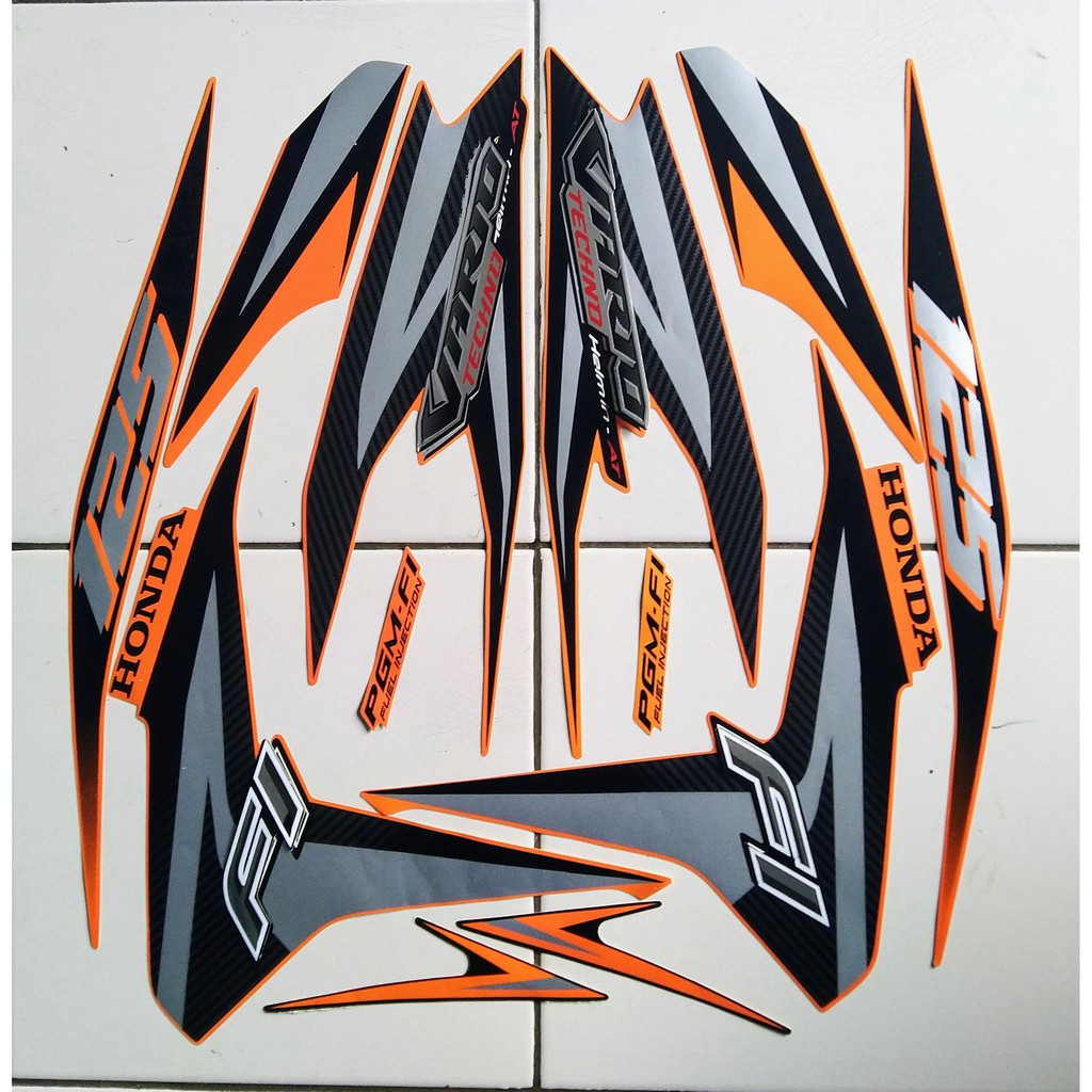 stiker striping motor honda vario techno 125 2012