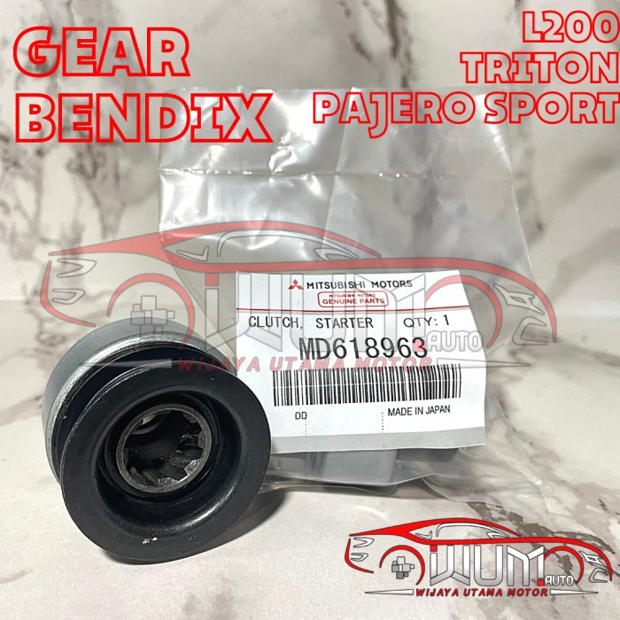 GEAR BENDIX STARTER GIGI BENDIK STATER STRADA L200 TRITON PAJERO SPORT