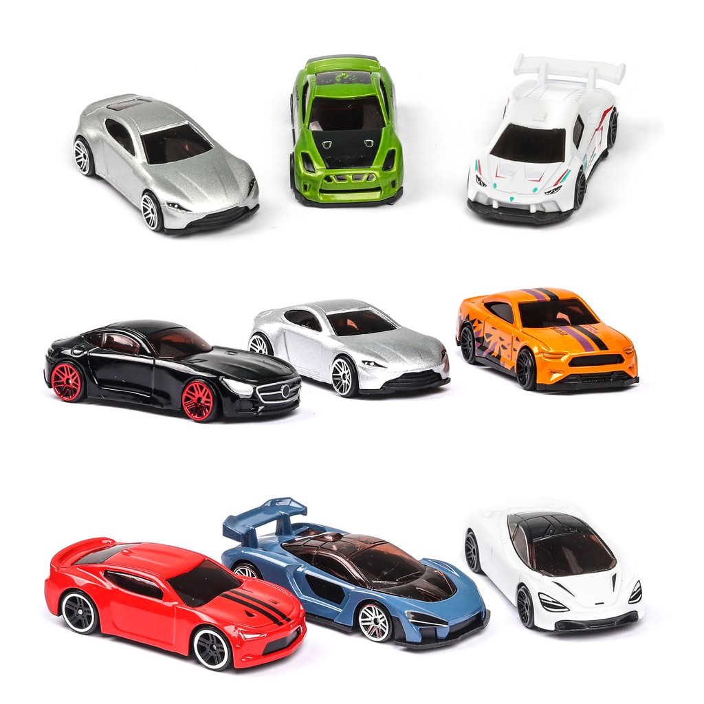 1:64skala Diecast Model Cars 5pcs.Set Mobil Sport Panas Kecepatan Roda Racer MACH Die Cast Alloy Mainan Koleksi Ornamen