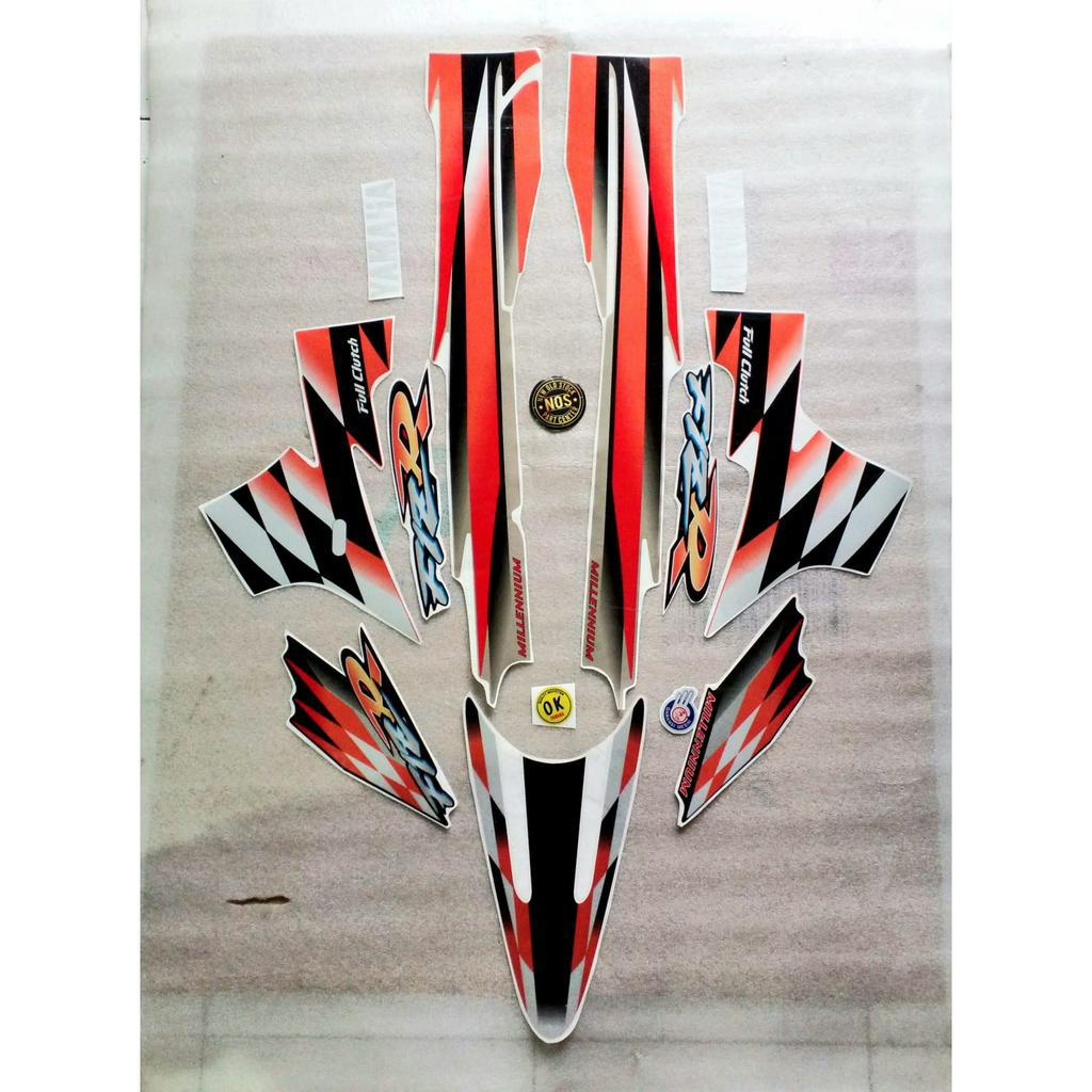 striping sticker yamaha f1zr f1z r millenium orange