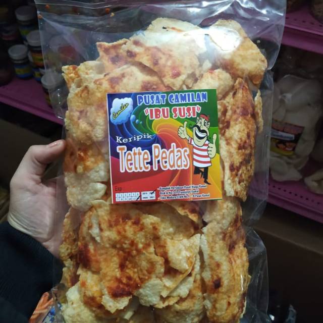 

Kripik tete pedas