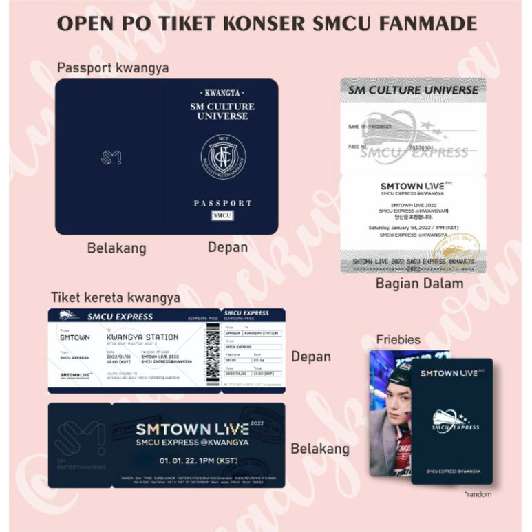 READY STOCK ALL FANDOM TIKET KERETA KWANGYA