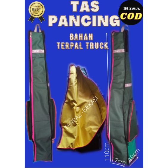 tas pancing bahan terpal