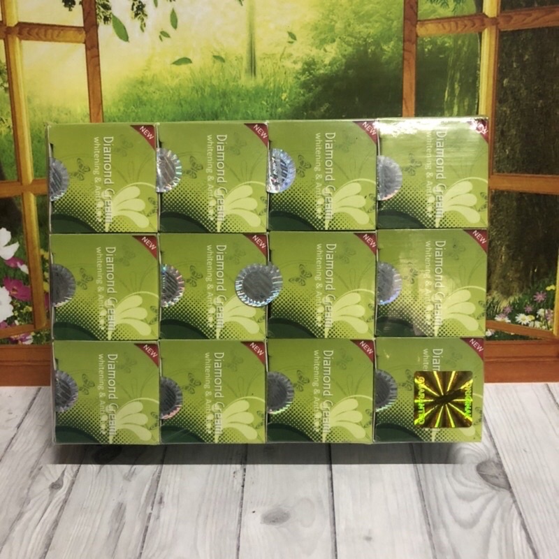 [12PCS] CREAM DIAMOND GINSENG WHITENING &amp; ANTI ACNE