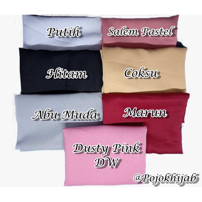 Kain MOSSCREPE premium murah moschino kain crepe polos meteran