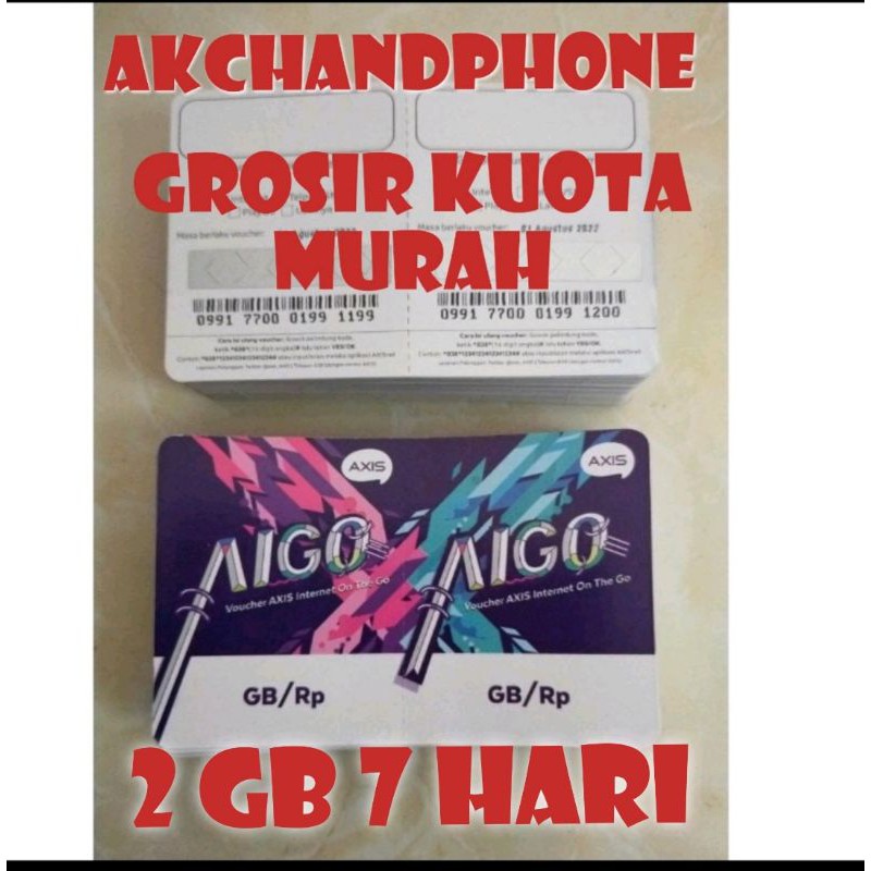 voucher axis 2 GB 7 hari