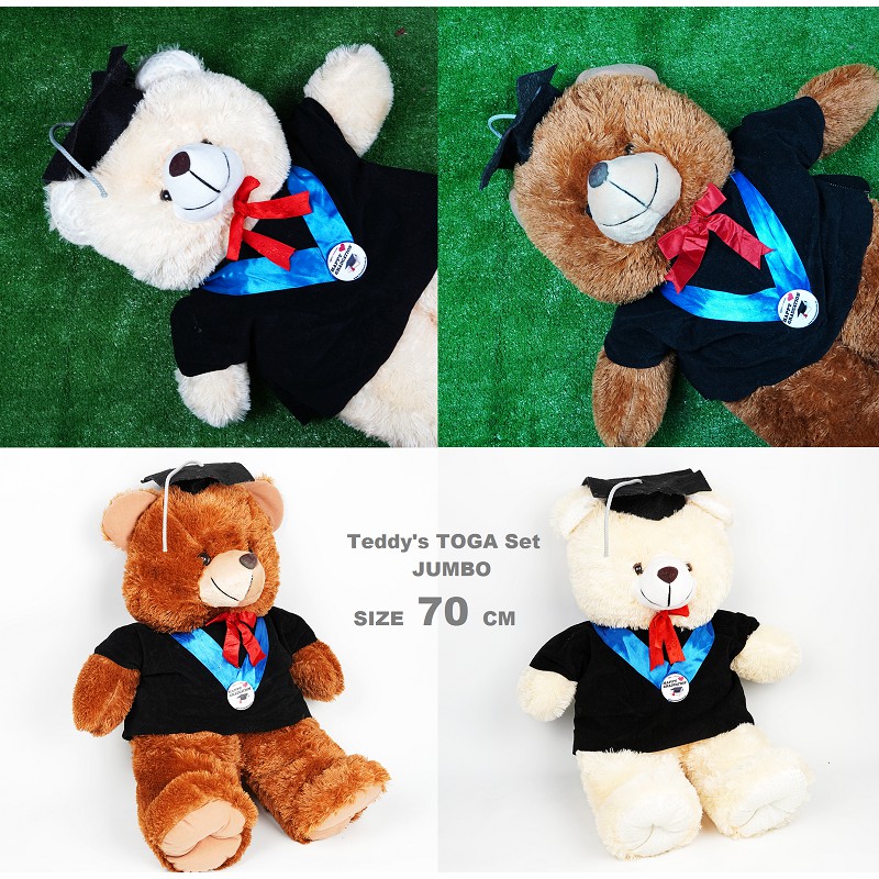 boneka wisuda jumbo paket hemat FREE NAMA+LOGO KAMPUS