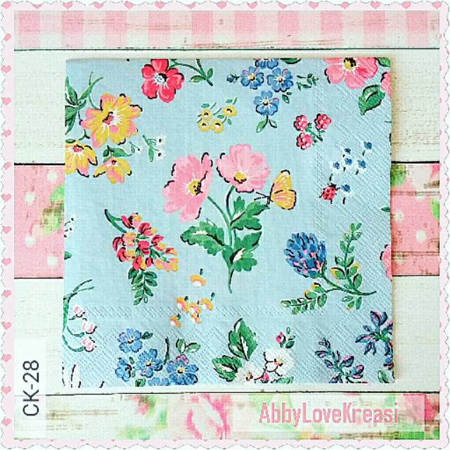 Cath Kidston Napkin Decoupage 1 Lembar Kertas  Tissue  