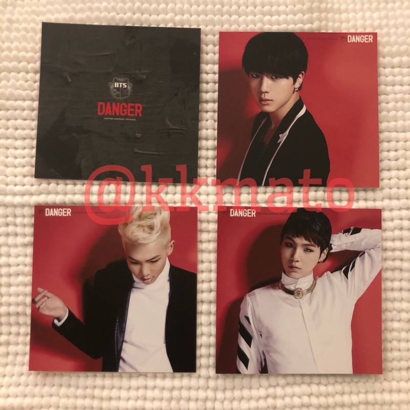 BTS - DANGER JACKET CARD (DOUBLE SIDED) JAPAN OFFICIAL RARE LIMITED