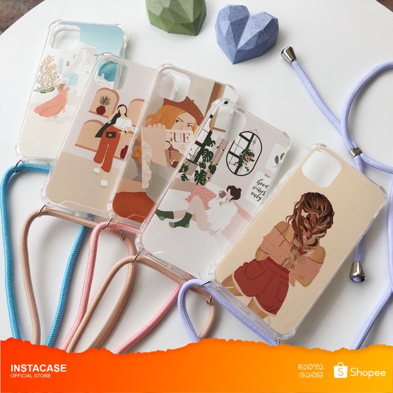 

INSTACASE.ID - Aestetic Sling Lanyard Case Tipe Di Deskripsi