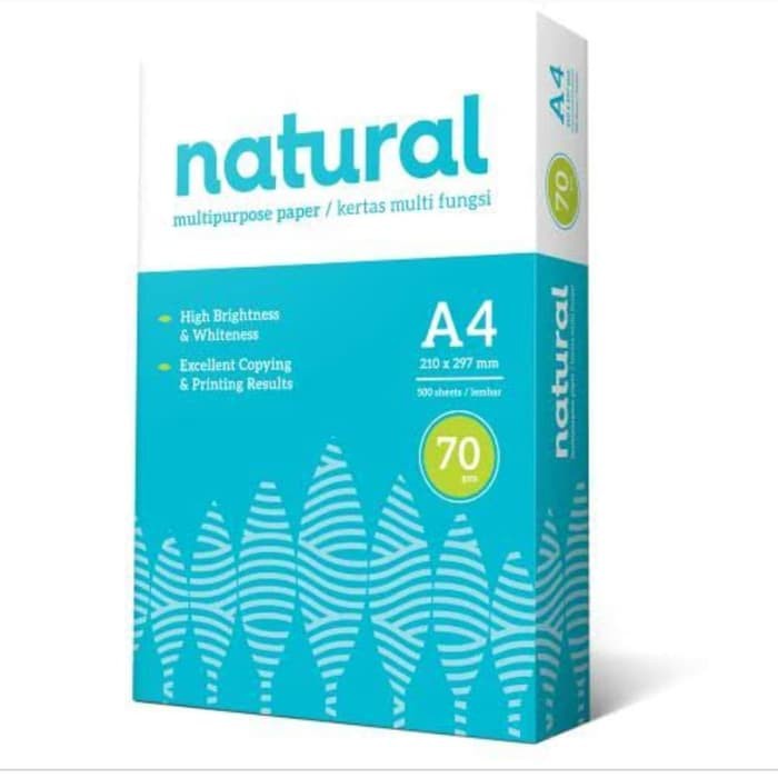 

[RIM] KERTAS HVS NATURAL A4 70 GRAM KERTAS FOTOKOPI MULTI PURPOSE PAPER