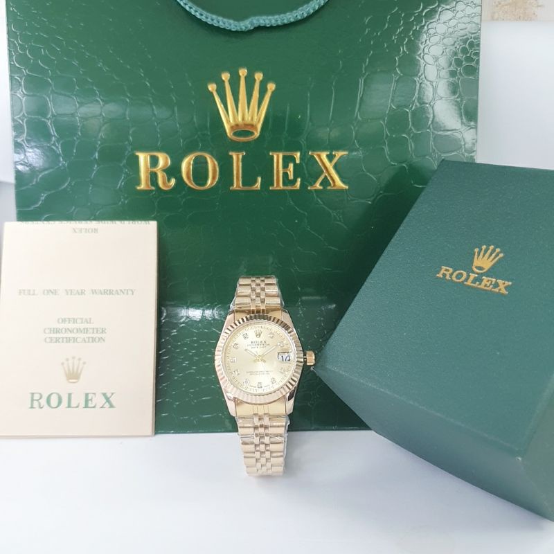 {FREE KARTU GARANSI} JAM TANGAN PRIA/WANITA ROLEX TERWOAH-FREE PAPER BAG-FREE BOX ROLEX-JAM TERLARIS