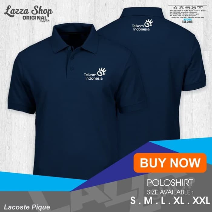 Poloshirt / Polo Kaos / Baju Kerah Telkom Indonesia Keren Murah