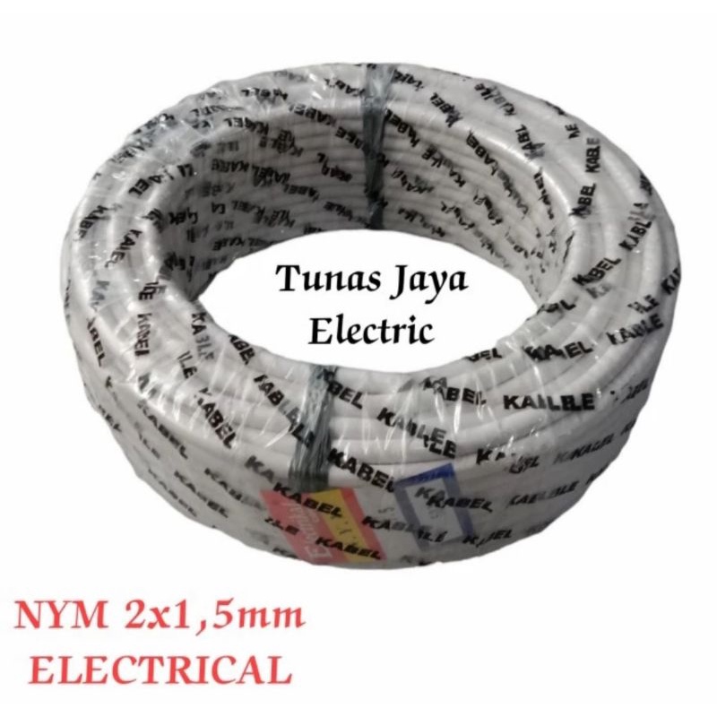 Kabel Listrik NYM 2x1,5mm Panjang 50Y ELECTRICAL (Non SNI)