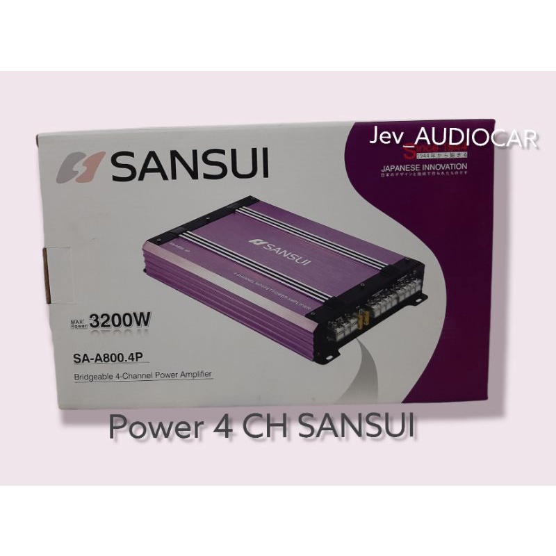 Power Amplifier Mobil 4CH SANSUI