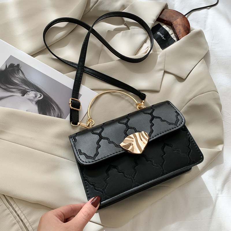 TAS PESTA PESTA WANITA KOREA KULIT HITAM PREMIUM FASHION SELEMPANG BAG MURAH STYLISH REMAJA ELEGAN K