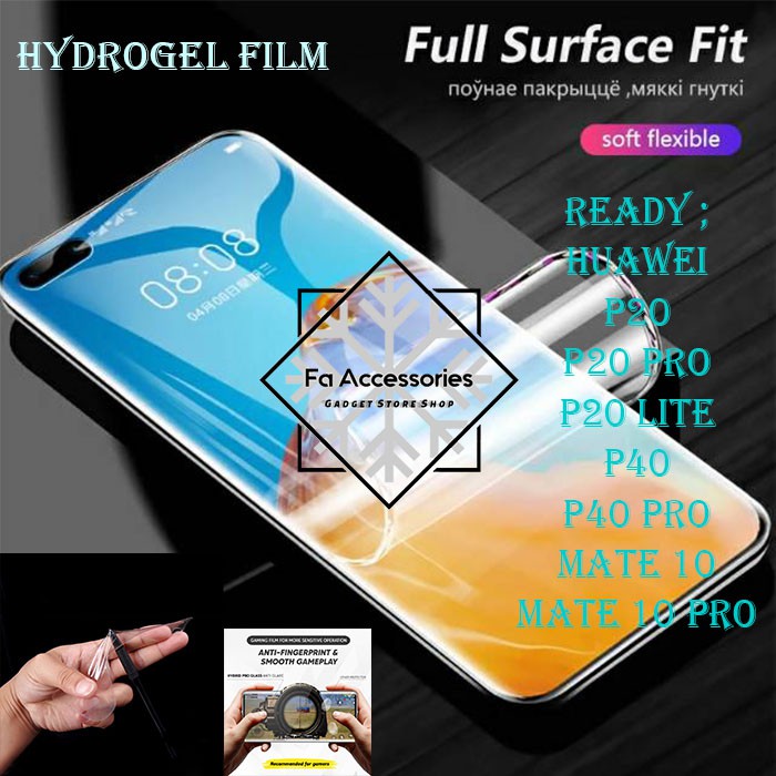 FA ANTI GORES JELLY HYDROGEL HUAWEI P20 P20PRO LITE P40 P40PRO P50 P50PRO MATE 10 SCREEN PROTECTOR GUARD PRO