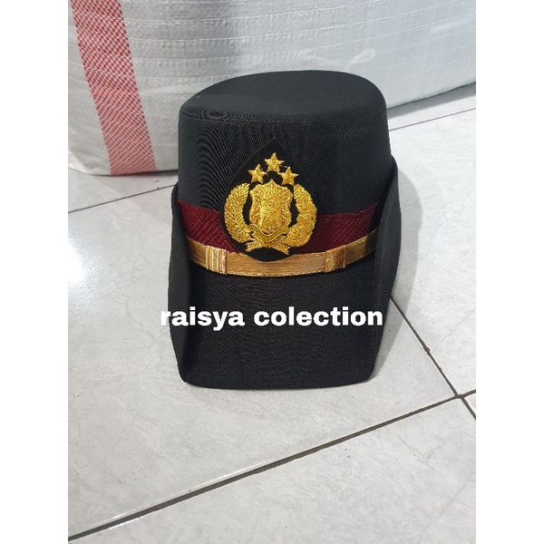 topi pet pdu polwan / topi pet pdu polisi wanita