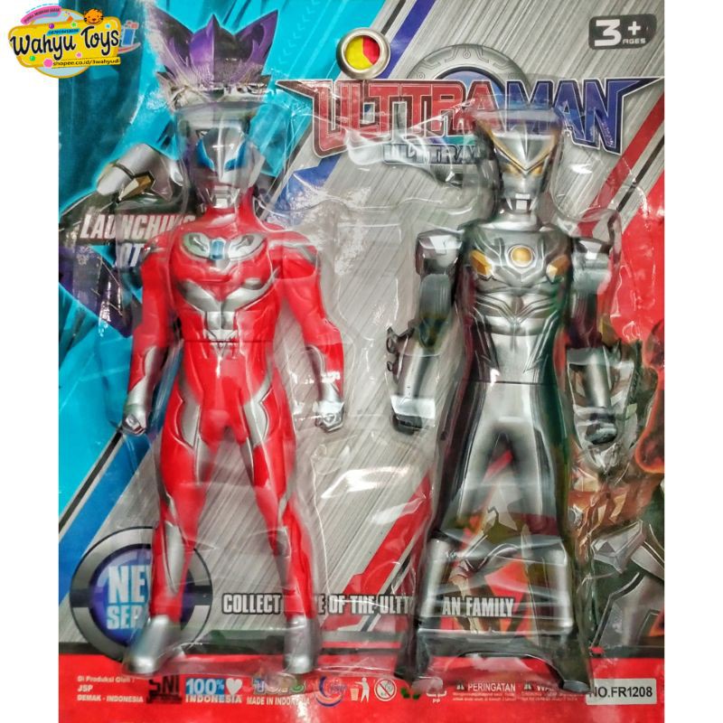 MAINAN SUPER HERO ULTRAMAN SET 2 PCS MURAH FR1208 MAINAN ANAK-ANAK FIGURE ULTRAMAN GEED / ULTRAMAN GINGA MAINAN ANAK COWOK CEWEK BALITA MURAH