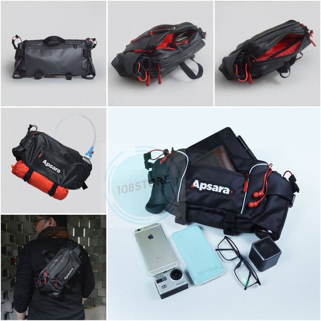 Waistbag Bomber Lumbar Packs Merk APSARA Tas Selempang Tas Punggung Tas Bahu