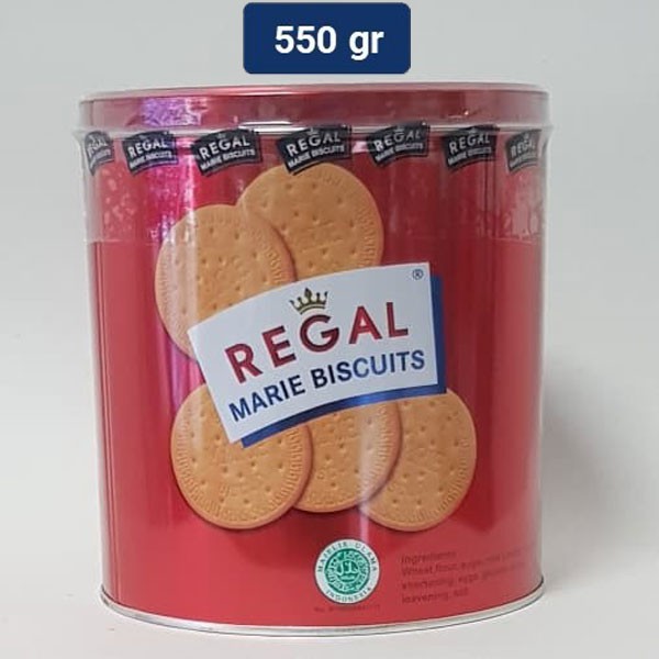 

REGAL Marie biskuit biscuit kaleng 550gr 550 gram