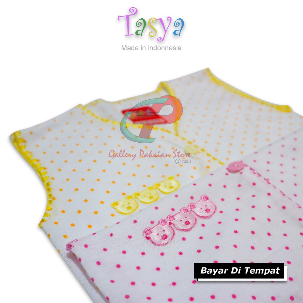 BAJU BAYI ATASAN TANPA LENGAN BAJU BAYI 3-6 BULAN TASYA MADE IN INDONESIA ORIGINAL