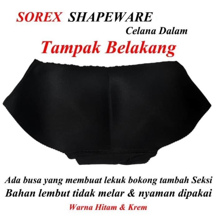 Celana Dalam Korset Pantat Busa Shapewear Bokong SOREX 610